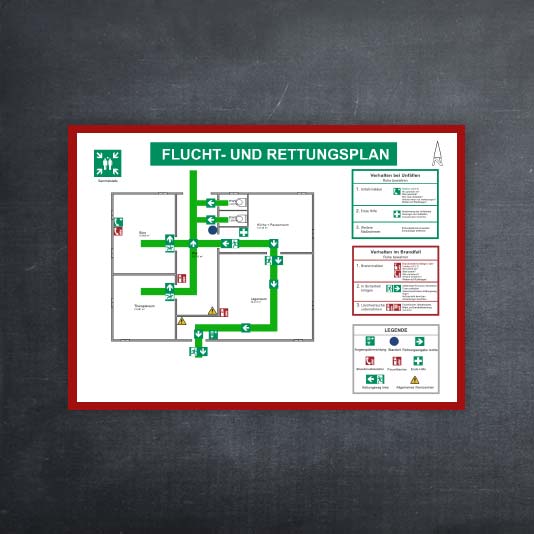 Foto Fluchtplan